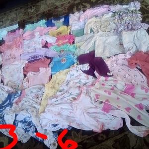 Emergency sale 0-3,3,3-6,6,6-9 baby girl large bundle lot!!